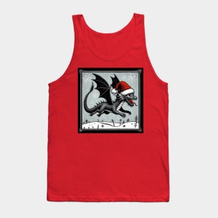 Happy Christmas Dragon Tank Top